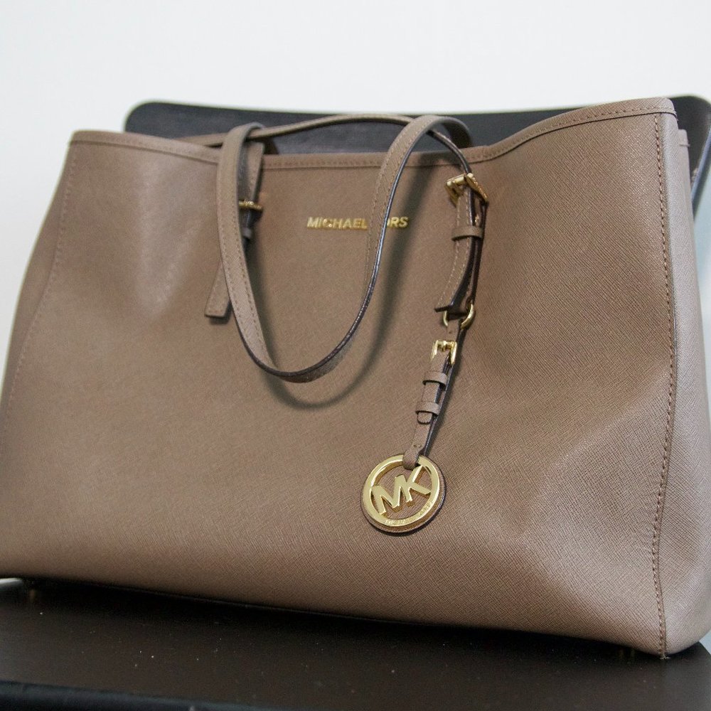 Michael Kors Tote Bag Jet Set Saffiano Leather